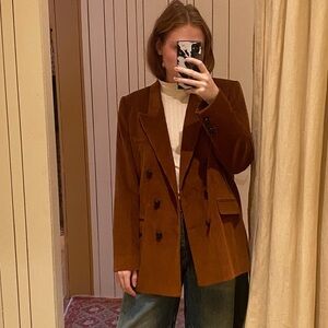 Doen Corduroy Blazer in deep Chestnut size Medium